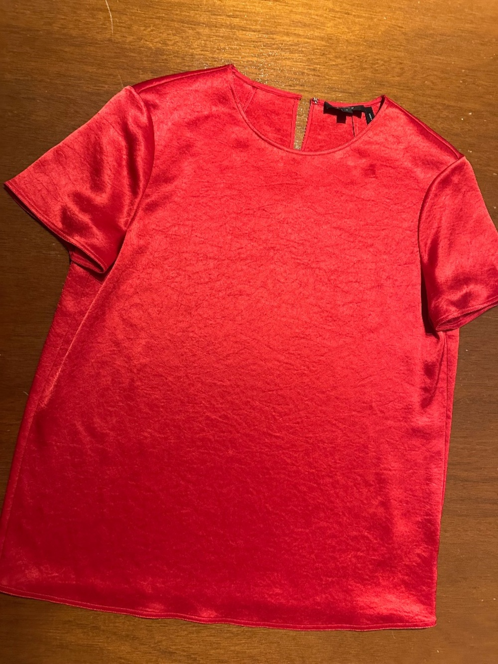 Flawless Red Theory Double Sateen Crew Neck Shirt